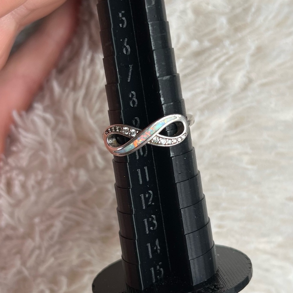 Opal Infinity Ring - Picture 7 of 7